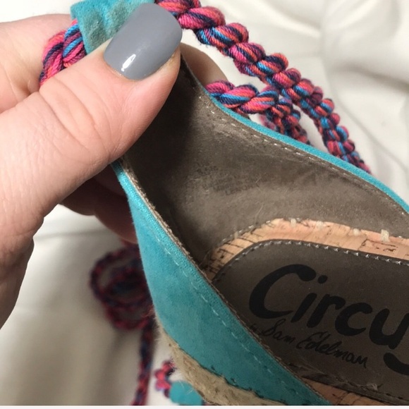 Sam Edelman Circus Ankle Wrap Espadrille Sandals - Picture 3 of 4